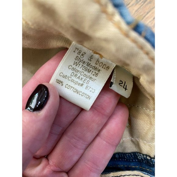 RAG & BONE Pajama Jogger Jeans DRAKES Medium Wash - Picture 12 of 12